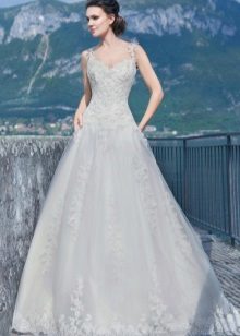 Vestido de novia de una línea de la colección Venice de Gabbiano