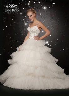 Wedding dress with a tiered skirt from To Be Bride 2011