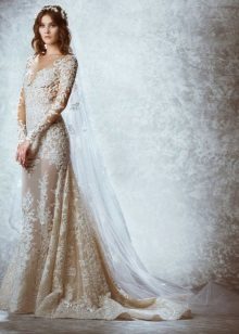 زهير مراد 2015 فستان زفاف دانتيل
