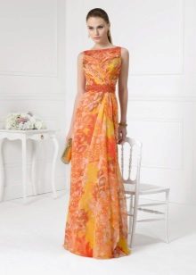 فستان سهرة برتقالي 2016