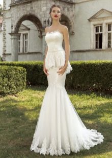 Robe de mariée sirène avec basque