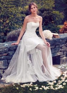 Сватбена рокля къса
