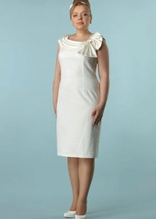 שמלת ערב לבנה 50 מידות