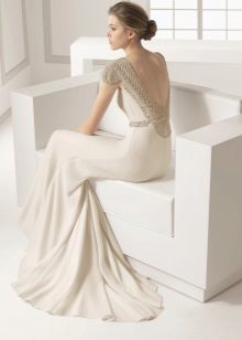 Backless Swarovski Crystal Wedding Dress