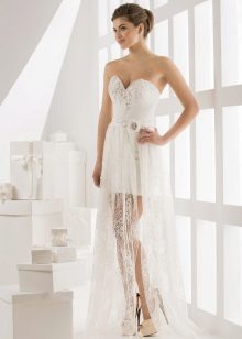 Vestido corto de novia de Vasilkov