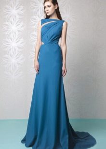 Синя вечерна рокля на Тони Уорд