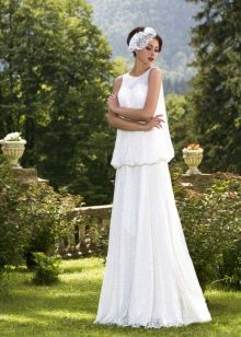 „Hadassa“ ryški vestuvinė suknelė su laisvu viršumi