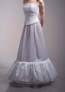 A-line wedding petticoat on soft a-line rings