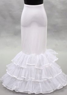 Mořská panna Svatební Petticoat