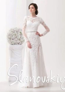 Svadobné čipkové šaty od Slanowski Straight
