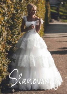 Magnífico vestido de novia de Slanovskiy
