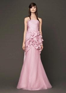 Prosta fioletowa suknia ślubna Vera Wong