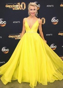 Aftonklänning gul Jolie