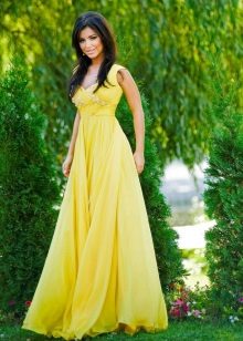 Βραδινό φόρεμα κίτρινο Ani Lorak
