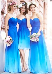 Plava plava haljina