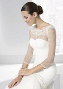 Дантела сватбена рокля на Франк Сарабия