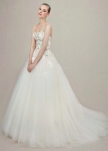 Klasiska kāzu kleita ar Rhinestones