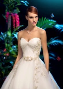 Kookla Φεγγάρι φως γαμήλιο φόρεμα με φύλλο