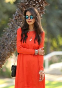 Red Coral Terracotta Dress