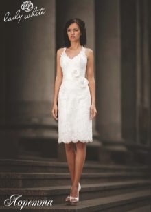 Lady White Enigma esküvői ruha rövid köpeny