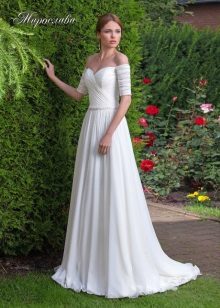 Lady White vestido de noiva em linha reta