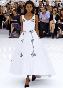 Chanel Vestido de Noiva com Preto