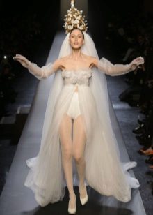 Jean Paul Gaultier Vestido de Noiva Curto