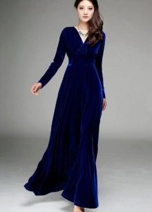 „Navy Velvet“ suknelė