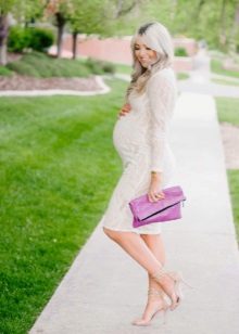 White Maternity Summer Dress