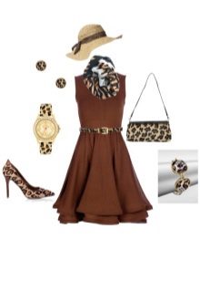 Jewelry and accessories for a chocolate-colored dress