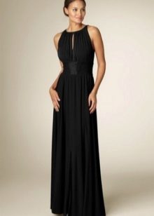 Grécke šaty v čiernej farbe