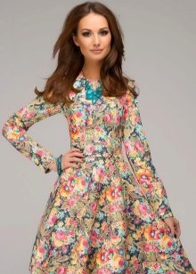 Gündelik Oryantal Çiçekli Yazlık Elbise