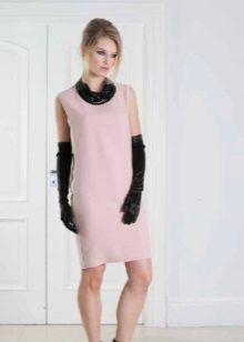 roze schede jurk