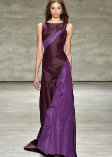 Floor-length amethyst orchid dress with accents