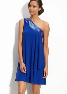 Синя рокля A-Line