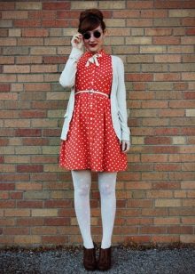 Red Polka Dot Short Dress