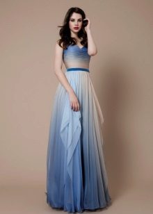 Dress in a marine style blue