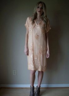 chicago ροδάκινο φόρεμα