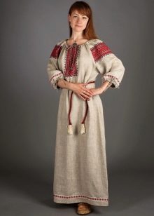 Руски ленен сако в етнически стил