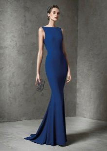Плетена русалка рокля синя