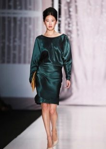 Leather dress green