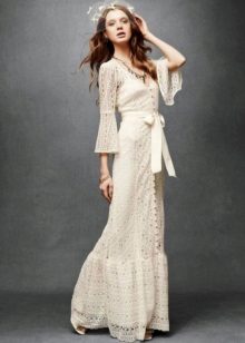 Bijela haljina u stilu Boho