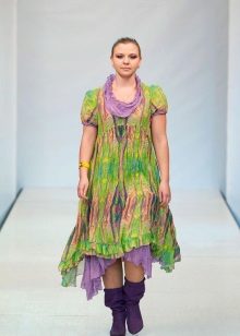 Boho style dress for full layered