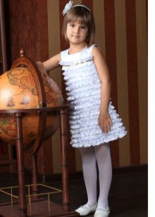 Vrstvené šaty pre dievčatá 6-8 rokov