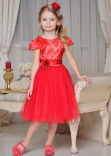 A-line klänning för flickor 6-8 år
