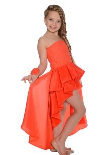 Elegantna haljina za djevojke kratka prednja dugačka leđa