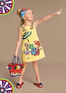 Vestido de verano para niñas de 5 años.