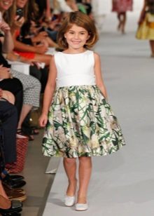 שמלה עם הדפס לילדה בת 11