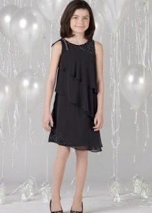  Elegant evening dress for the girl tiered