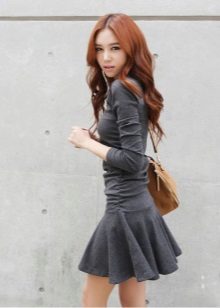pakaian tweed half-skirt